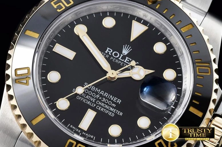 1030 ROLSUB183A – Submariner 116613 18K Wrapped TT Blk V7 Noob A- Bold 1061
